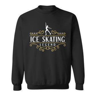 Eiskunstlauf-Legende Schwarzes Sweatshirt, Stilvoll für Eislaufbegeisterte - Seseable