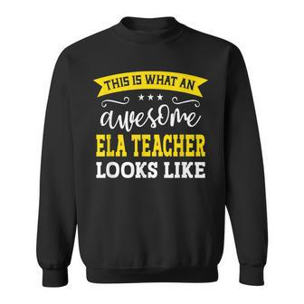 Ela Teacher Job Title Employee Funny Worker Ela Teacher Sweatshirt - Thegiftio UK