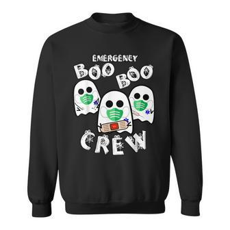Emergency Boo Boo Crew - Funny Nurse Halloween Er Ed Ward Men Women Sweatshirt Graphic Print Unisex - Thegiftio UK