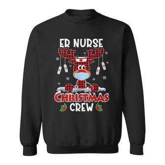 Emergency Nurse Er Techs Secretary Er Christmas Crew Men Women Sweatshirt Graphic Print Unisex - Seseable