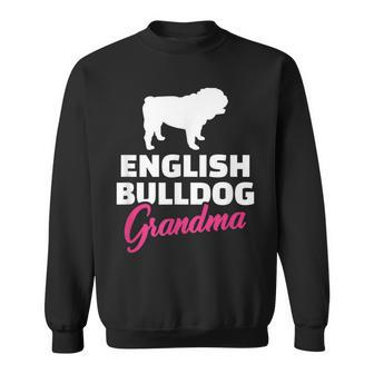 Englische Bulldogge Oma Sweatshirt - Seseable