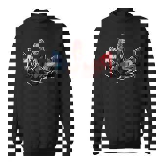 Epic Handshake Funny Swole Bro Handshake Epic Handshake Sweatshirt | Mazezy