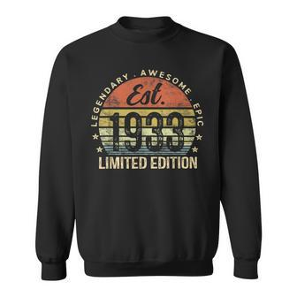 Est 1933 Limited Edition 90Th Birthday Vintage 90 Year Old Sweatshirt | Mazezy