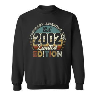 Est 2002 Limited Edition 21St Birthday Gifts 2002 Year Old Sweatshirt - Thegiftio UK