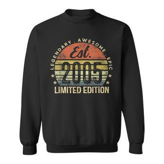 Est 2005 Limited Edition 18Th Birthday Gifts 18 Year Old Sweatshirt | Mazezy