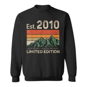 Est 2010 Legendary Awesome Epic Limited Edition 13 Year Old Sweatshirt - Seseable