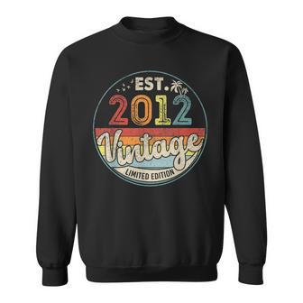 Est 2012 Vintage Limited Edition 11Th Birthday 11 Years Old Sweatshirt - Thegiftio UK