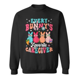Every Bunnys Favorite Caregiver Bunny Happy Easter Day 2023 Sweatshirt | Mazezy
