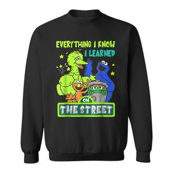 Everything I Know I Learned On The Streets V2 Men Women Sweatshirt Graphic Print Unisex - Thegiftio UK