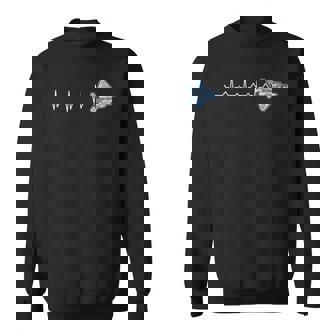 F-22 Raptor Heartbeat | Air Force Military Veteran Sweatshirt - Seseable