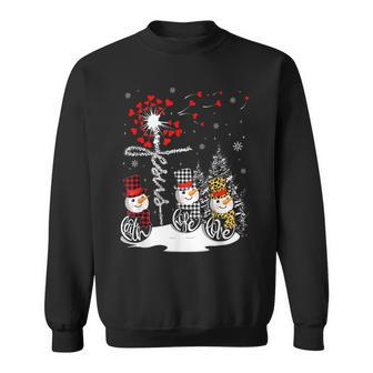 Faith Hope Love Snowman Jesus Dandelion Christian Christmas V6 Men Women Sweatshirt Graphic Print Unisex - Thegiftio UK