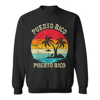 Family Vacation Vintage Retro Puerto Rico San Juan Beach Sweatshirt | Mazezy DE
