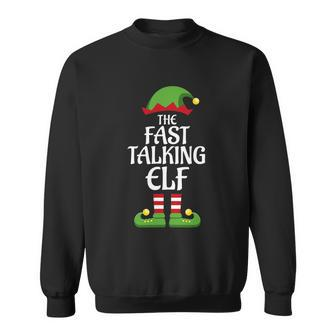 Fast Talking Elf Family Matching Group Christmas Sweatshirt - Monsterry