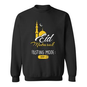 Fasting Muslims Eid Mubarak Celebration Funny Eid Alfitr Sweatshirt | Mazezy
