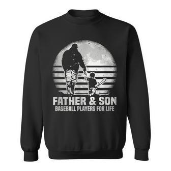 Father And Son Baseball Matching Dad Son Sweatshirt - Seseable