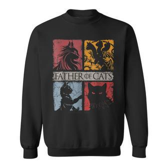 Father Of Cats Cat Lovers Cat Dad Fabulous Sweatshirt | Mazezy