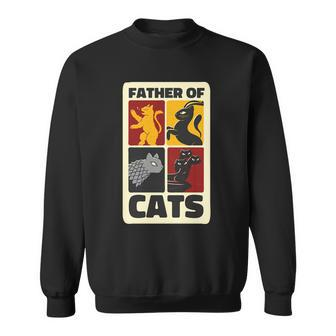 Father Of Cats Funny Sweatshirt - Monsterry