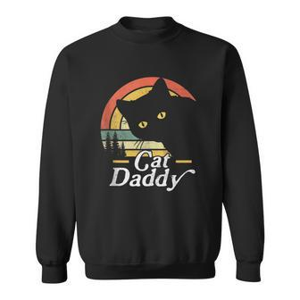 Fathers Day 2023 Funny Meow Cat Daddy Mens Cat Dad Sweatshirt - Thegiftio UK