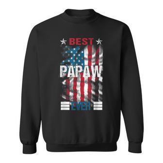 Fathers Day Best Papaw Ever With Us American Flag Sweatshirt - Thegiftio UK