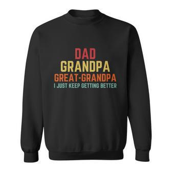 Fathers Day Gift From Grandkids Dad Grandpa Great Grandpa V2 Sweatshirt - Monsterry DE
