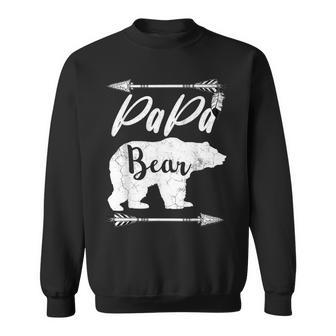 Fathers Day Gift From Wife Papa Bear Grandpa Dad Birthday Sweatshirt - Seseable