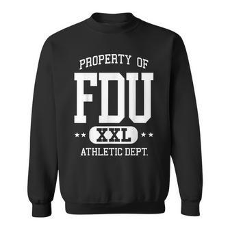 Fdu Retro Athletic Property Dept Funny Sweatshirt - Seseable