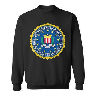 Federal Bureau Of Investigation Doj Fbi Seal Patch Sweatshirt | Mazezy