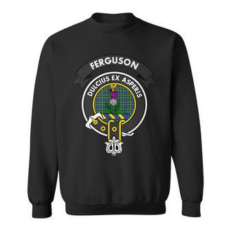 Ferguson Clan Badge - Scottish Tartan Sweatshirt - Seseable