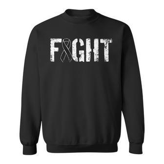 Fight Melanoma Cancer Military Style Awareness Ribbon Sweatshirt | Mazezy