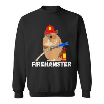 Fire Fighter Hamster Chubby Hammy Firefighter Pet Sweatshirt - Seseable