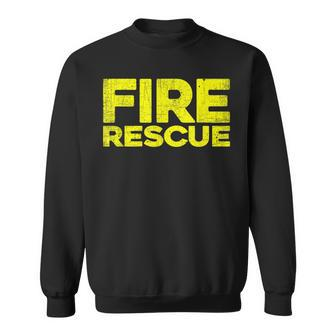 Fire Rescue Firefighter Fireman Fire-Rescue Department Sweatshirt - Seseable