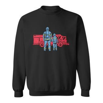 Firefighter Father And Son Sweatshirt - Monsterry AU