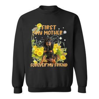 First My Mother Forever My Friend Mothers Day Dog Mom Sweatshirt - Monsterry