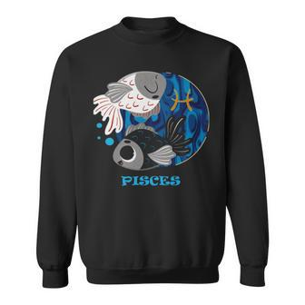 Fish Zodiac Sign Pisces Sweatshirt | Mazezy