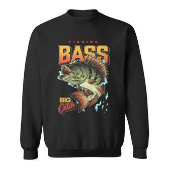 Fishing Bass Bitch Catch Sweatshirt - Thegiftio UK