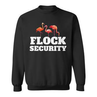 Flamingo Flock Security Funny Beach Vacation Birthday Gift Men Women Sweatshirt Graphic Print Unisex - Thegiftio UK