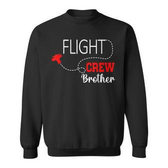 Flight Crew Airplane 1St Birthday Brother Airplane Family Sweatshirt | Mazezy