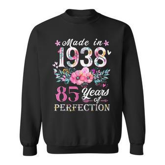 Floral 85Th Birthday Gift Ideas For Women Best Of 1938 Sweatshirt - Seseable