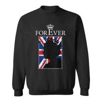Forever Elizabet Ii Legend Queen British Crown England Sweatshirt - Seseable