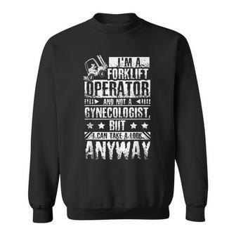 Forklift Operator Gynecologist Men Women Sweatshirt Graphic Print Unisex - Seseable