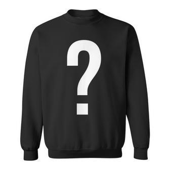 Fragezeichen Buchstaben-Zahlensymbol Alphabet Initiale Sweatshirt - Seseable