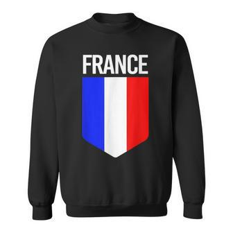 France Football Fans Flag France Support National Pride Men Women Sweatshirt Graphic Print Unisex - Seseable