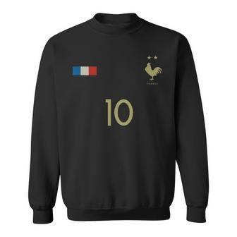 France Number 10 French Soccer Retro Football France Sweatshirt - Thegiftio UK