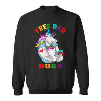 Free Dad Hugs Lgbt Gay Pride V2 Sweatshirt - Seseable
