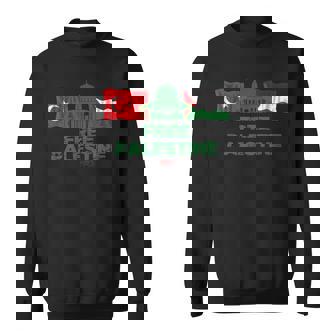 Free Palestine Turkey Flag Al Quds Freedom For Palestine Sweatshirt | Mazezy