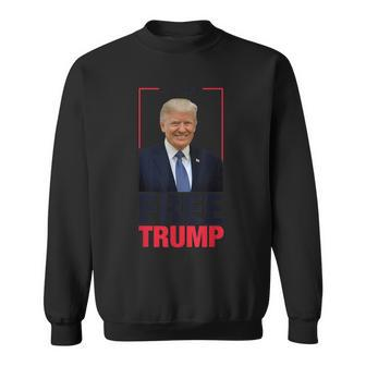 Free Trump - Conservative President Donald Prison Jail Trump Sweatshirt | Mazezy
