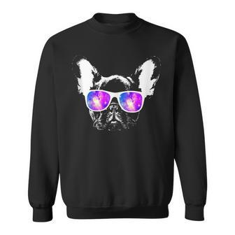 French Bulldog Vintage Retro Frenchie Dog Mom Frenchie Dad Sweatshirt - Seseable