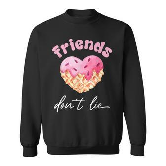 Friends Dont Lie Waffle Lovers Sweatshirt - Seseable