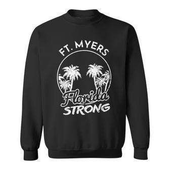 Ft Myers Florida Strong Community Support V2 Men Women Sweatshirt Graphic Print Unisex - Thegiftio UK