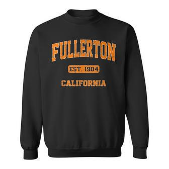 Fullerton California Ca Vintage State Athletic Style Sweatshirt - Seseable
